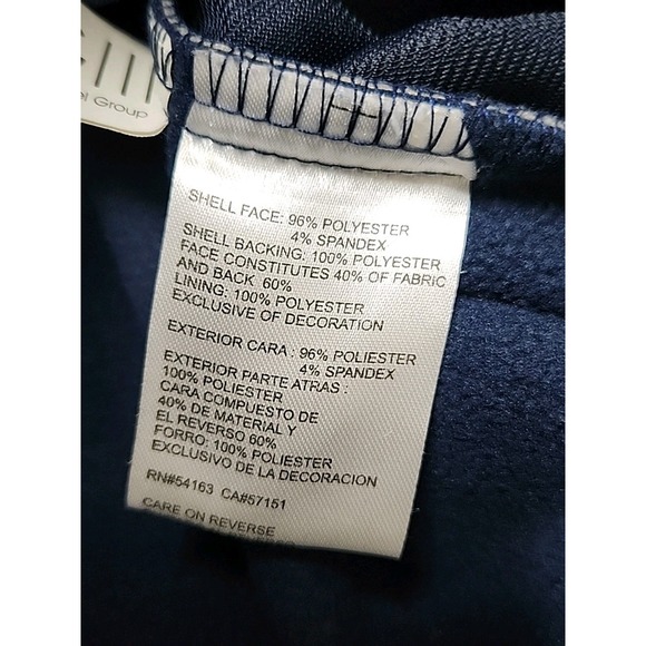 New England Patroits NFL Full-Zip Blue Soft Shell Jacket Size XL - Picture 6 of 14